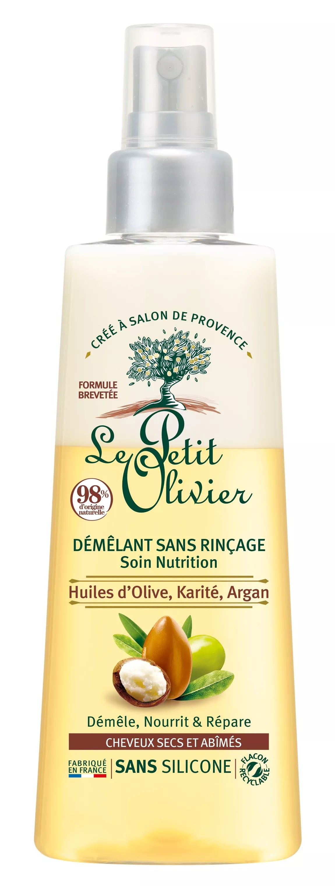 Spray démêlant sans rinçage - soin nourrissant