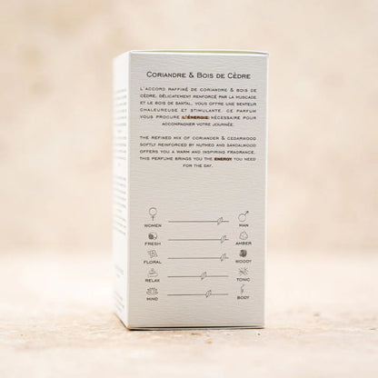 Coriandre et bois de cèdre – Le parfum énergisant de L'Essence des Notes (30 ml)