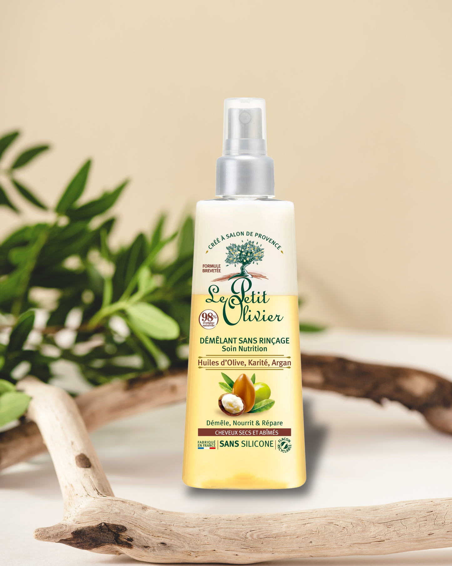 Spray démêlant sans rinçage - soin nourrissant